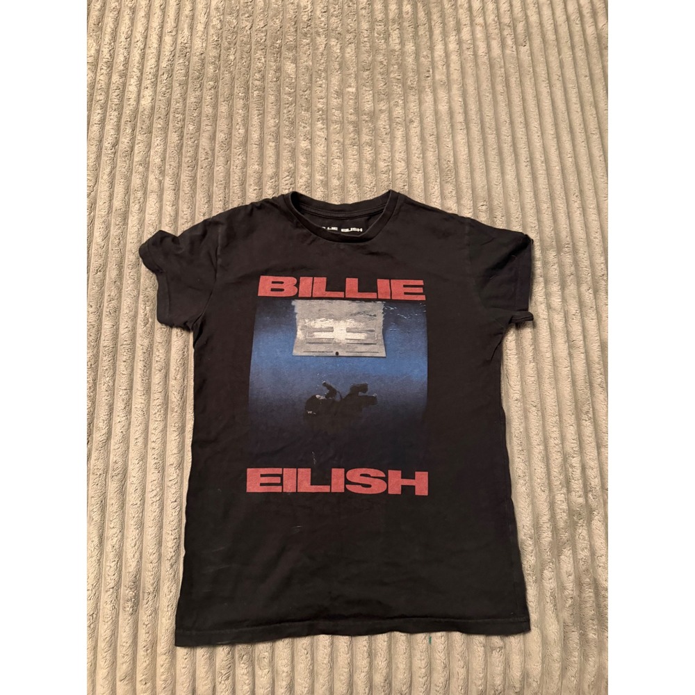 Billie Eilish Hit Me Hard and Soft Album Graphic T-Shirt Black Mens XS 2024